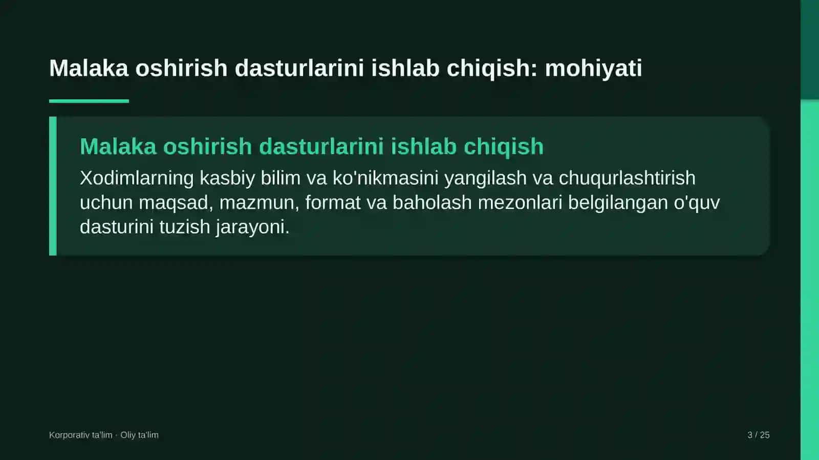 Atrof-muhitni muhofaza qilish organlarida kasbiy malaka oshirish dasturlarini ishlab chiqish 3