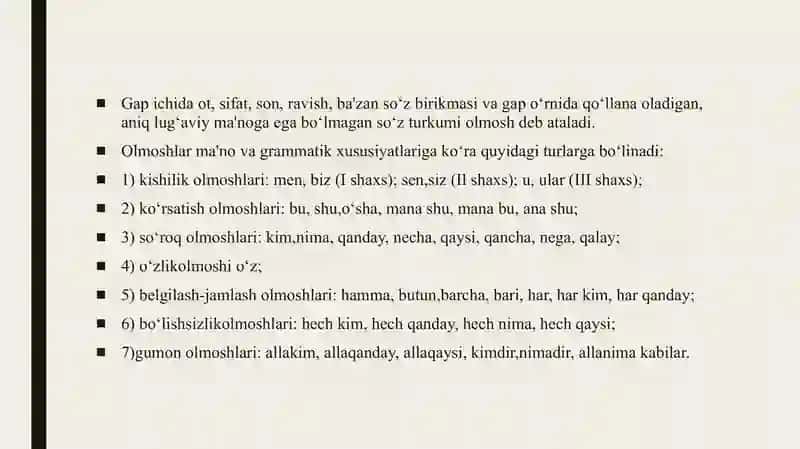 Olmoshning ma’no turlari 3