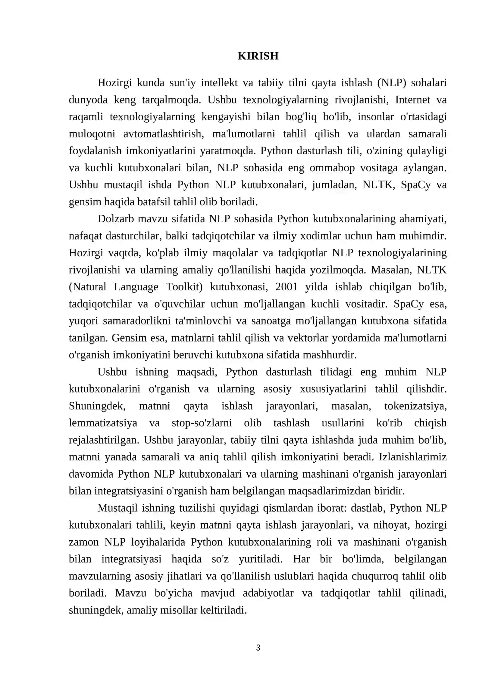 Python NLP kutubxonalari 3