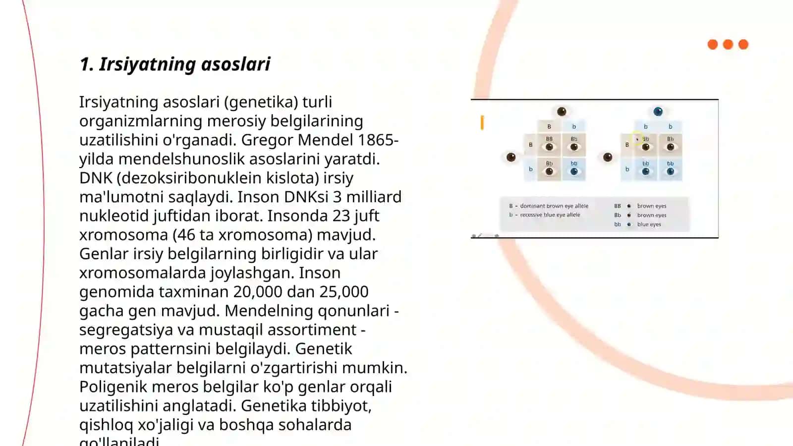 Irsiyat va qarindoshlik koefsentini aniqlash 3