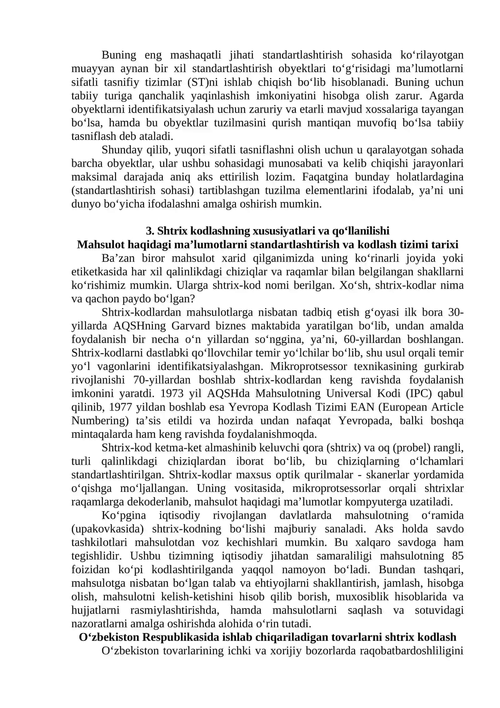 Texnik-iqtisodiy va ijtimoiy axborotlarning yagona tasniflash va kodlash tizimi 3