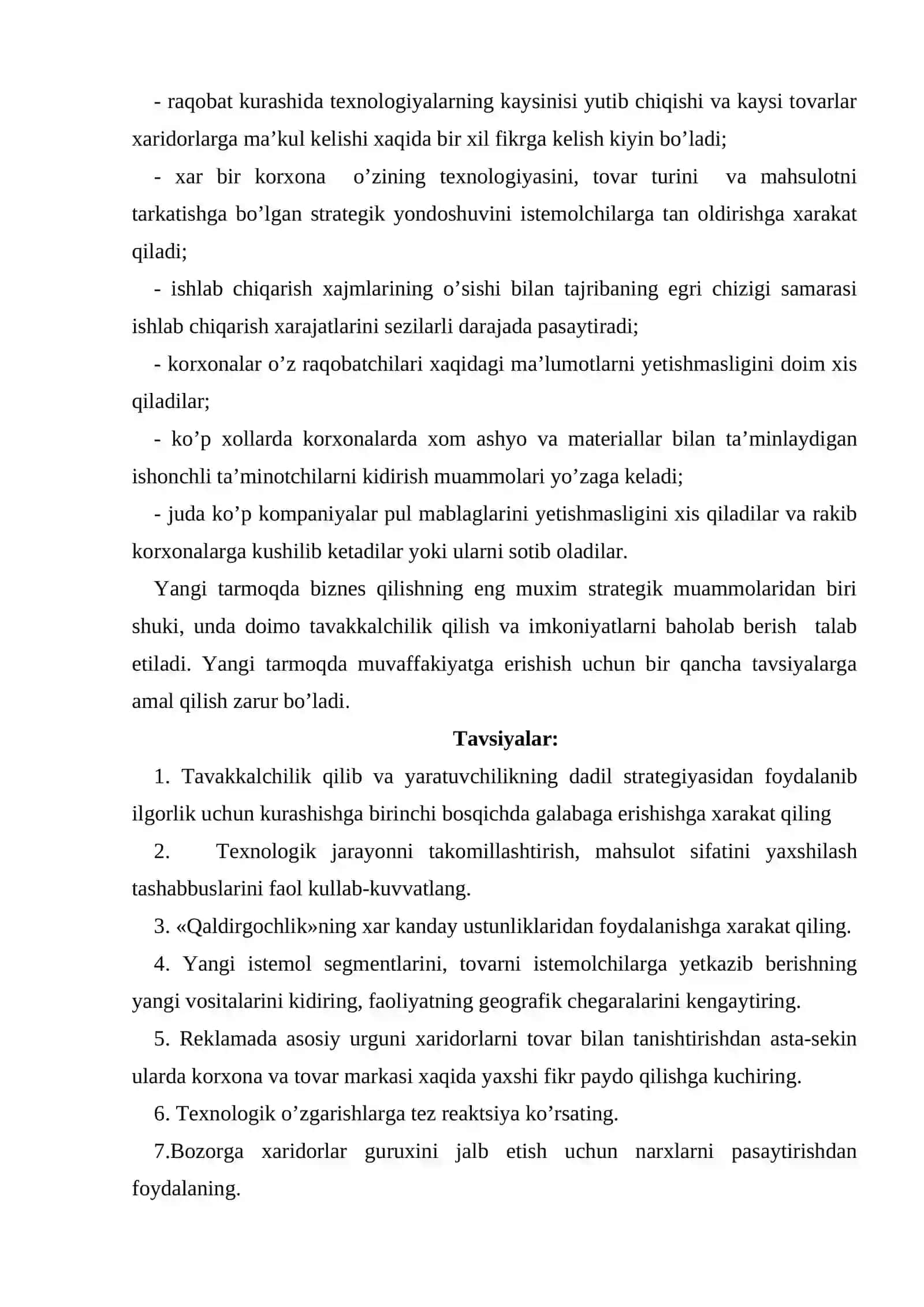 Marketing strategiyаsini mavjud vaziyаtga moslashtirish 3