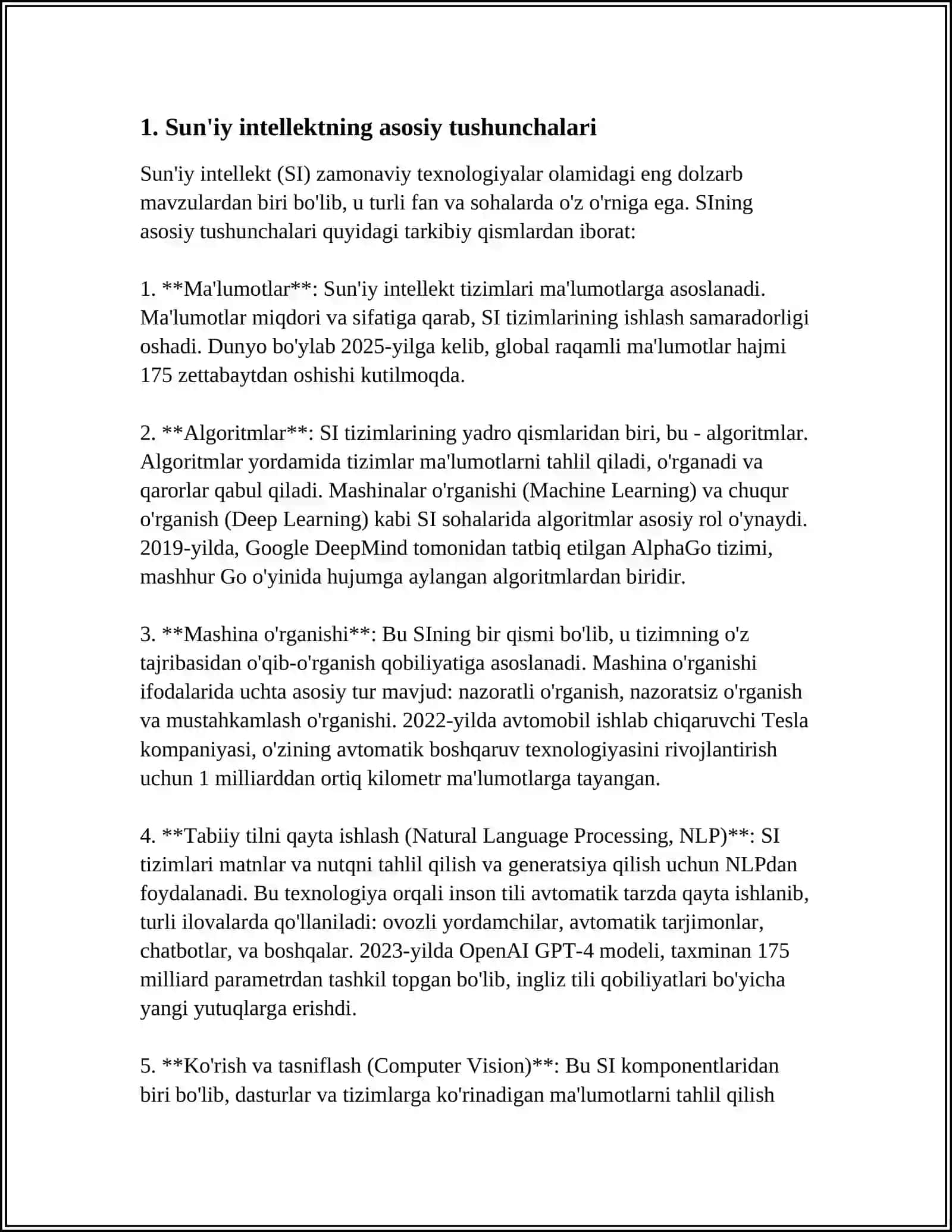 UMUMIY O‘RTA TA’LIM MAKTABLARI 11-SINFIDA “SUNʼIY INTELLEKT. BOYITILGAN REALLIK. BIOMETRIK AXBOROT” MAVZUSINI ELEKTRON DIDAKTIK MATERIALLARDAN FOYDALANIB O‘QITISH METODIKASI 3