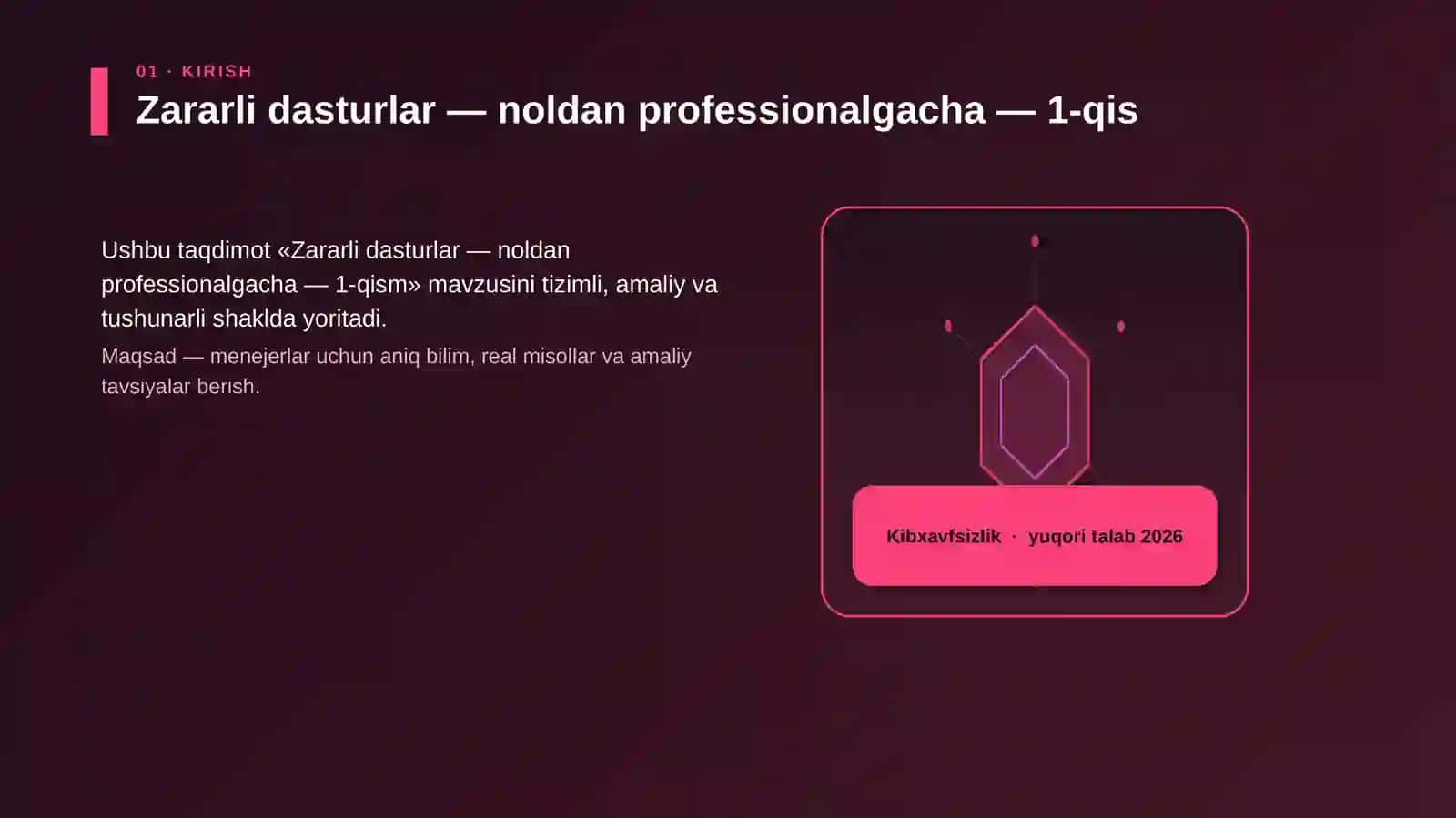 Zararli dasturlar — noldan professionalgacha — 1-qism 3