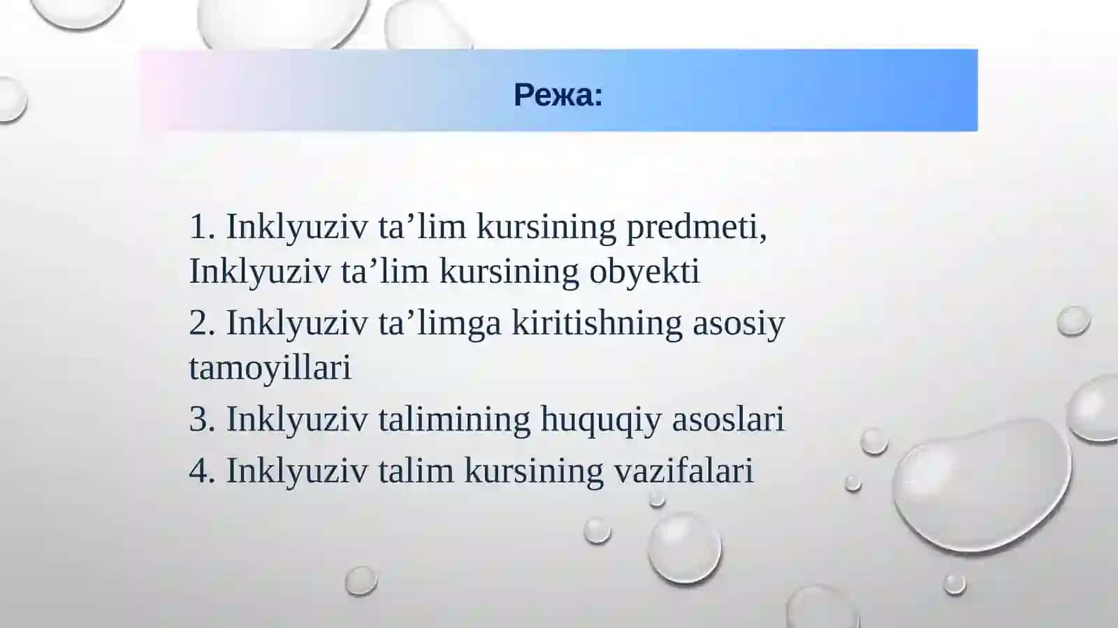 Inklyuziv ta’limning nazariy asoslari 3