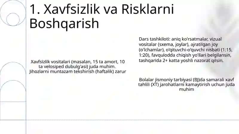 Boshlang'ich sinflarda jismoniy tarbiya darslarini tashkil etish 3