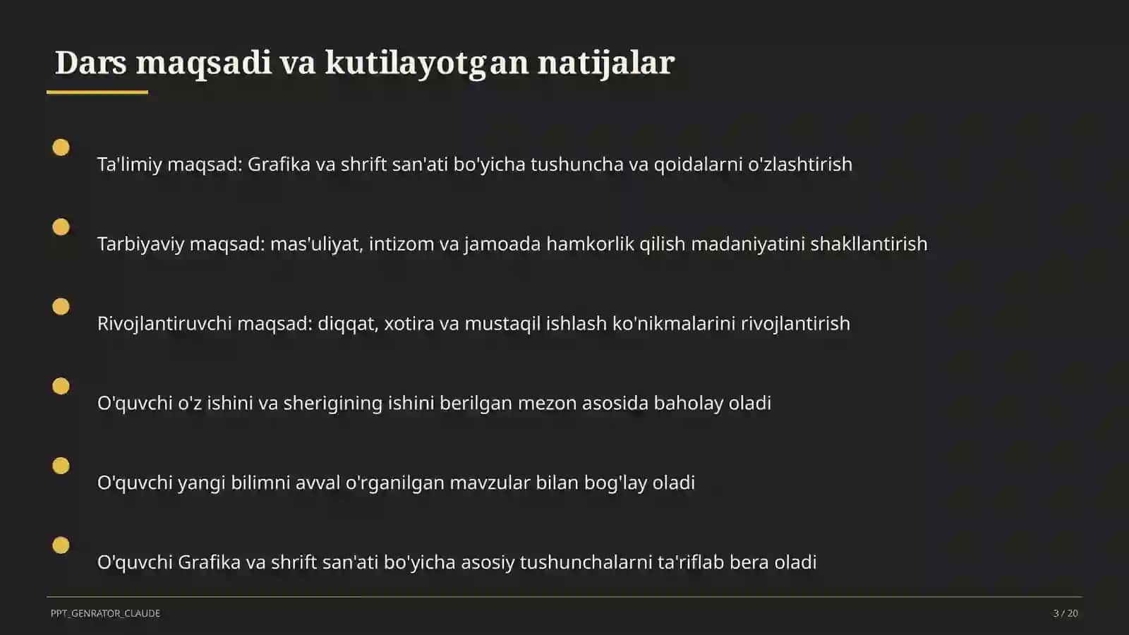 Grafika va shrift san'ati (6-sinf) 3