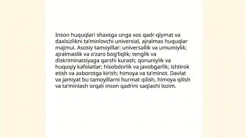 Inson haq huquqlarini ta'minlash va ximoya qilish 3