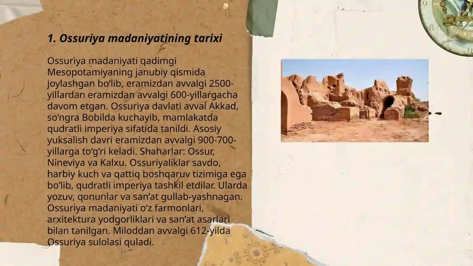 Ossuriya madaniyati 3