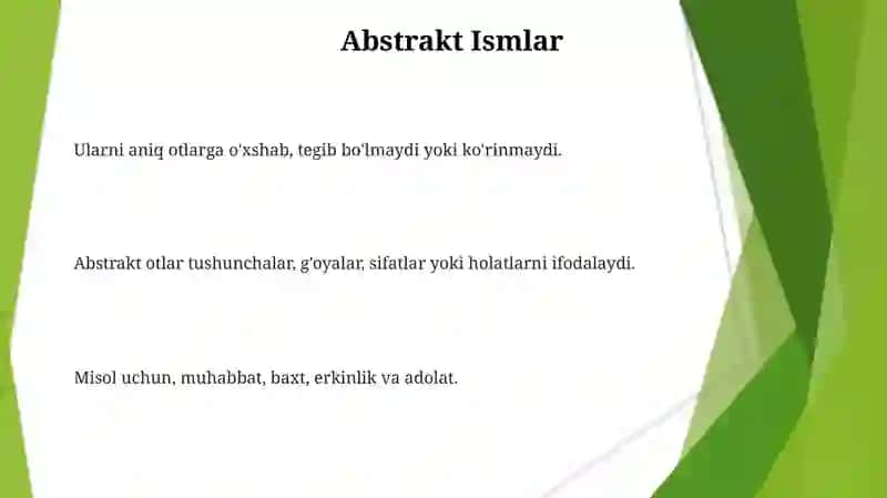 Ot Nomlari Turlari 3