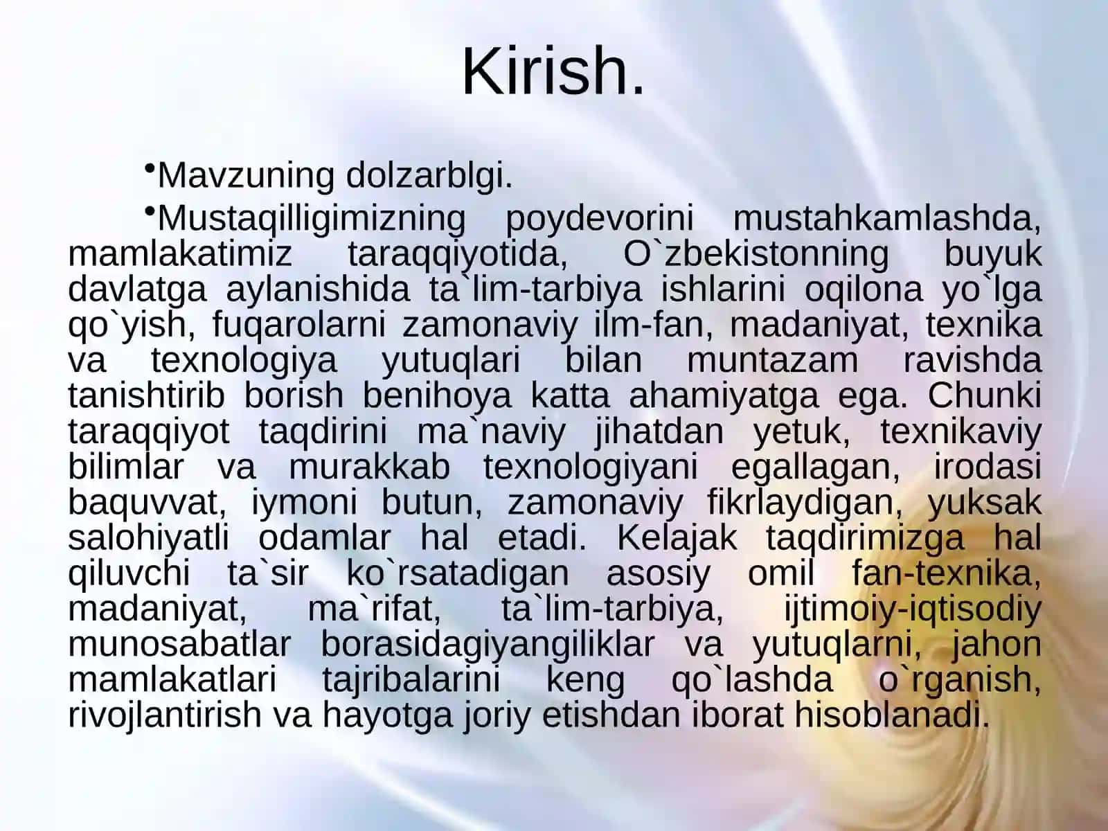 O`zbekistonda ta`lim tizimida isloxotlar vainnovatsiyalar 3