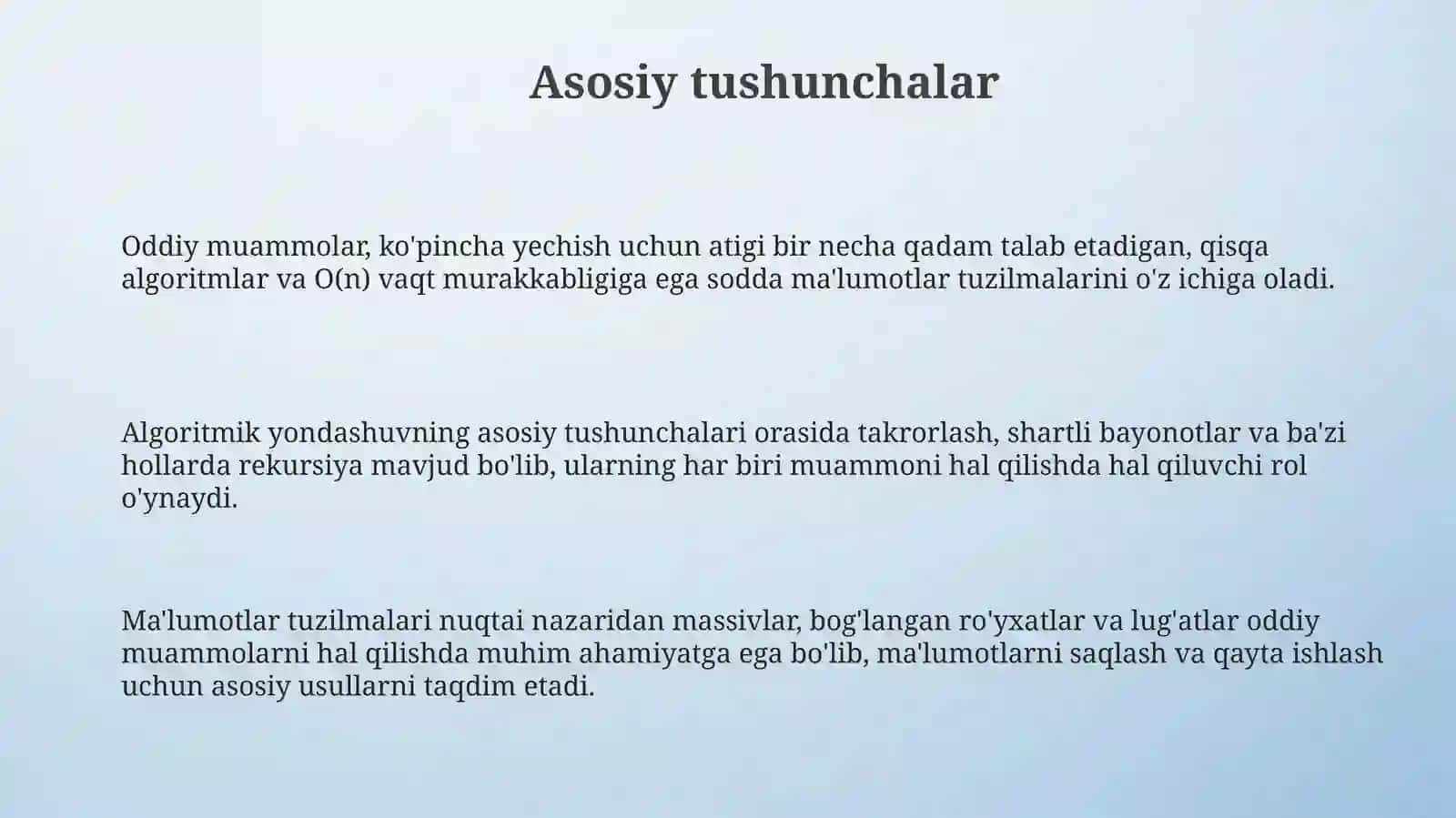Sodda masalalar 3
