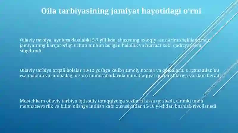 Oila Tarbiyasi 3