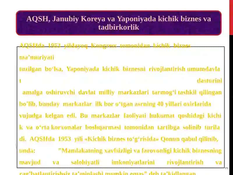 BIZNES ASOSLARI FANIDAN TAQDIMOT 3
