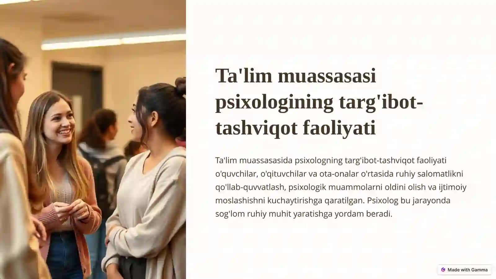TA`LIM MUASSASASI PSIXOLOGINING TARG`IBOT-TASHVIQOT FAOLIYATI 3