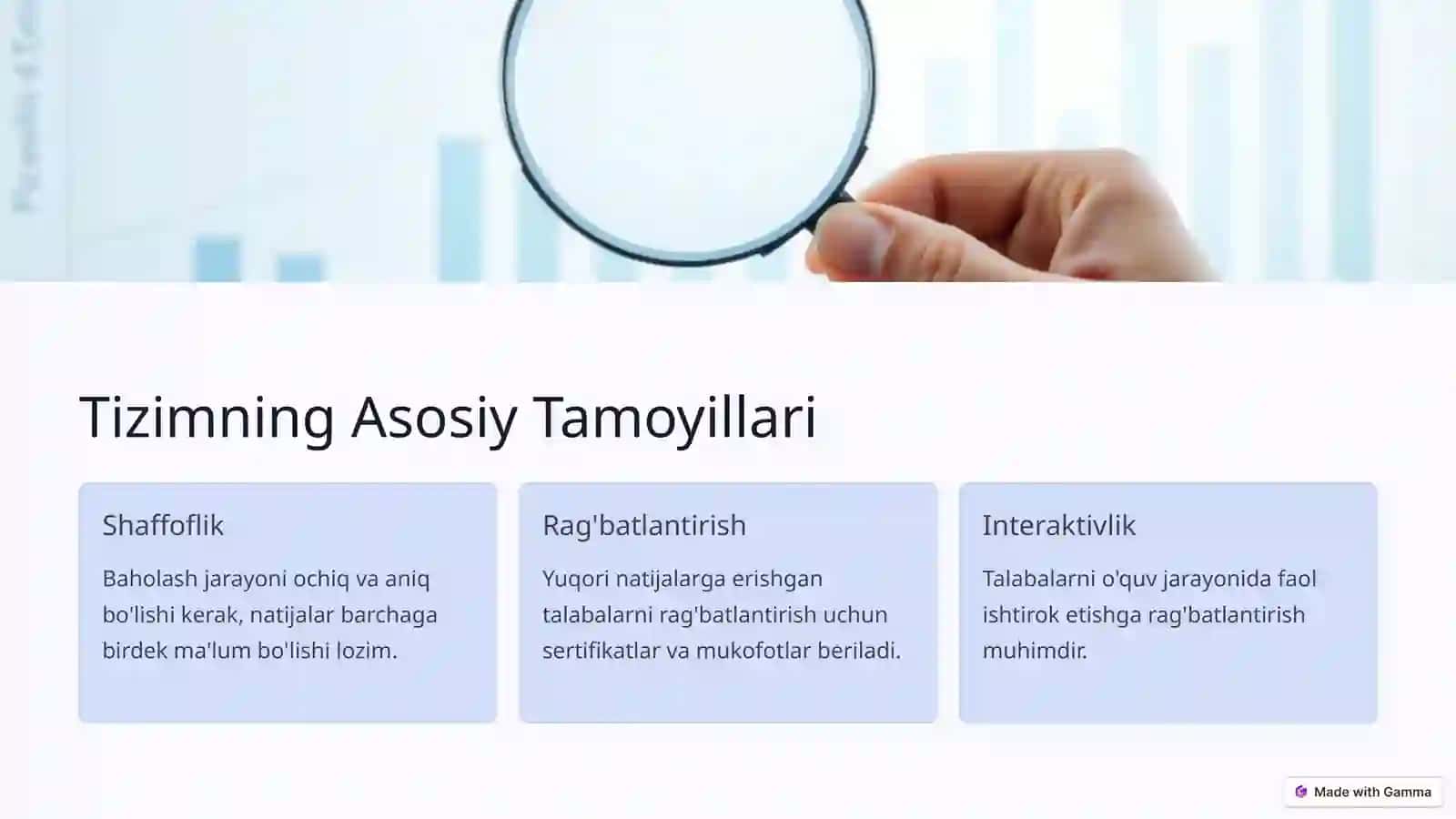 Mutaxassislik Fanlarini O'qitish Jarayonida Talabalarning Bilim, Ko'nikma va Malakalarini Baholashning Reyting Tizimi 3