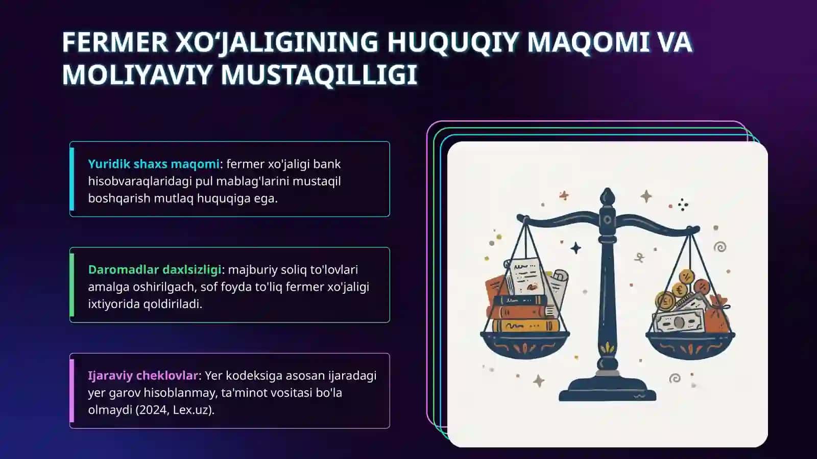 Fermer xo’jaligini kreditlash va moliyalashtirish munosabatlarini huquqiy tartibga solish 3