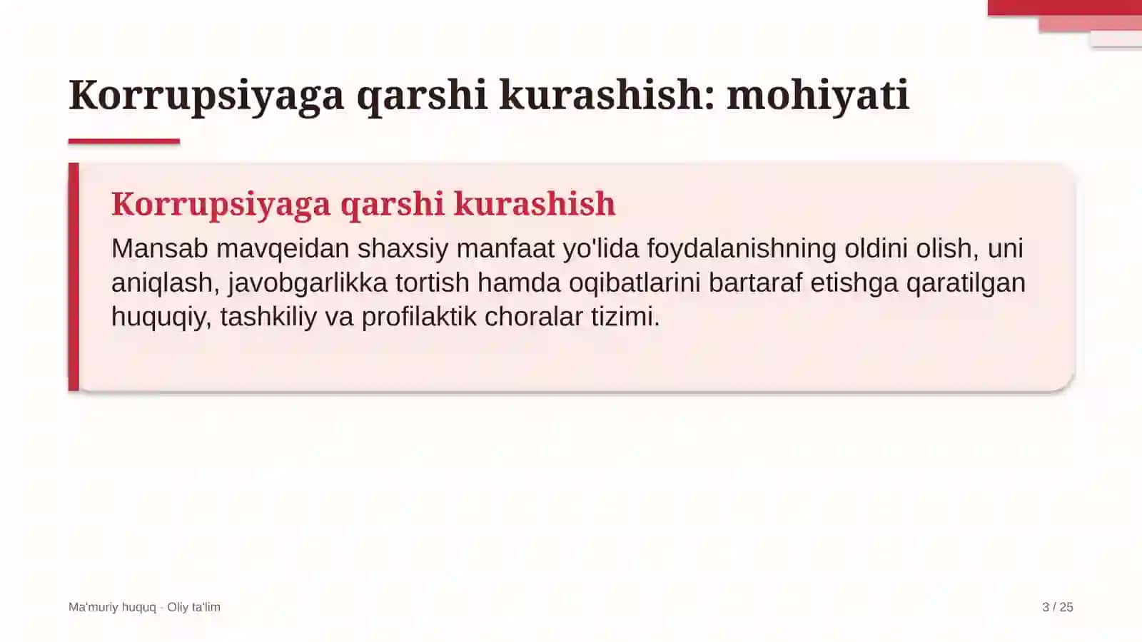 Kredit byurolarida korrupsiyaga qarshi kurashish 3