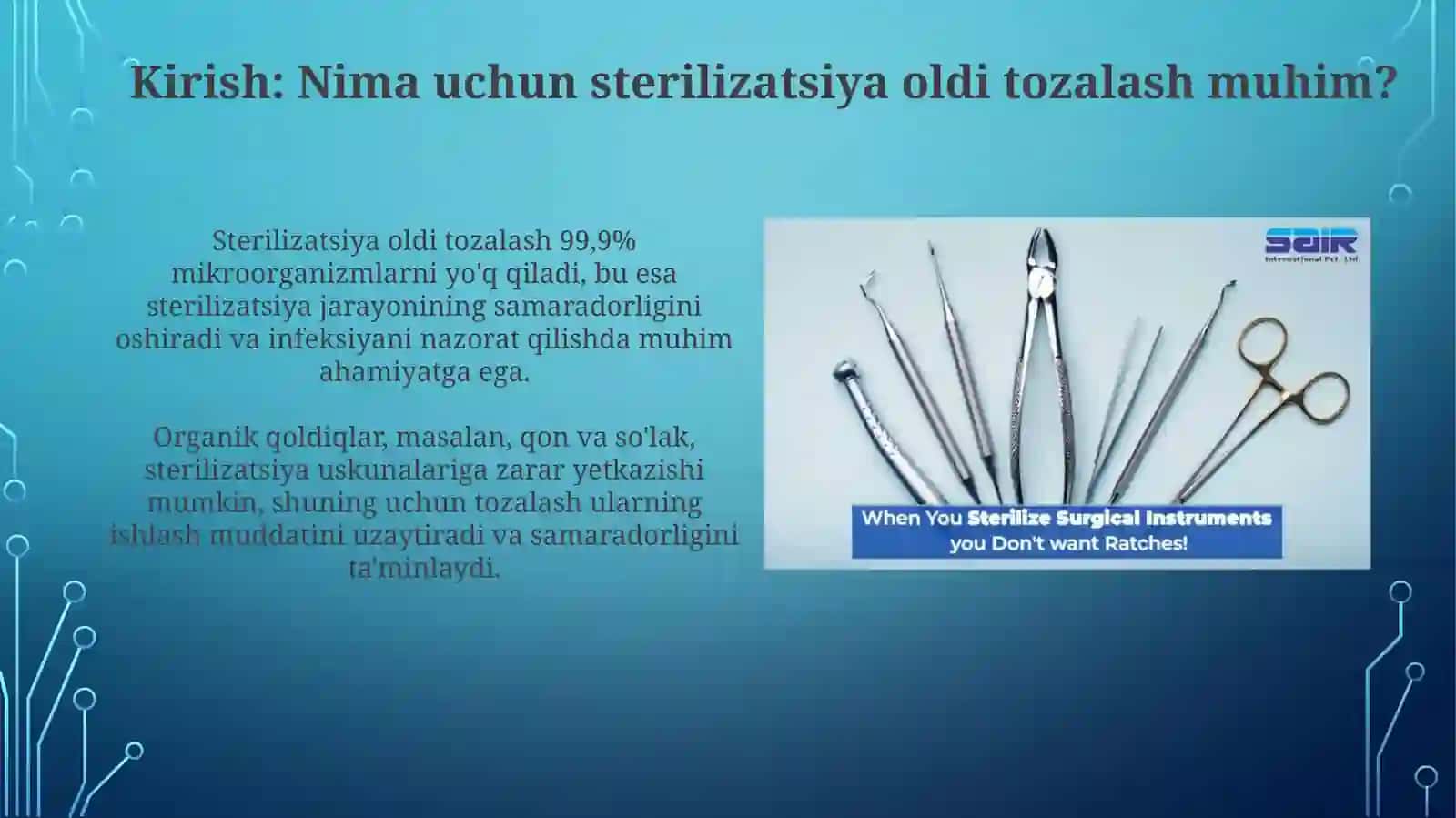 Stomatologikas boblar sterilizatsiya oldi tozalov 3