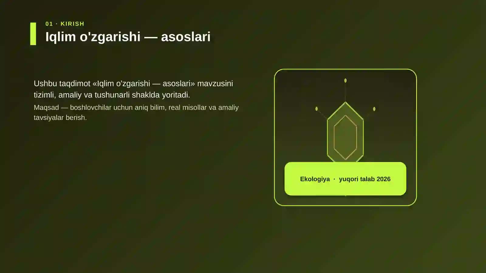 Iqlim o'zgarishi — asoslari 3