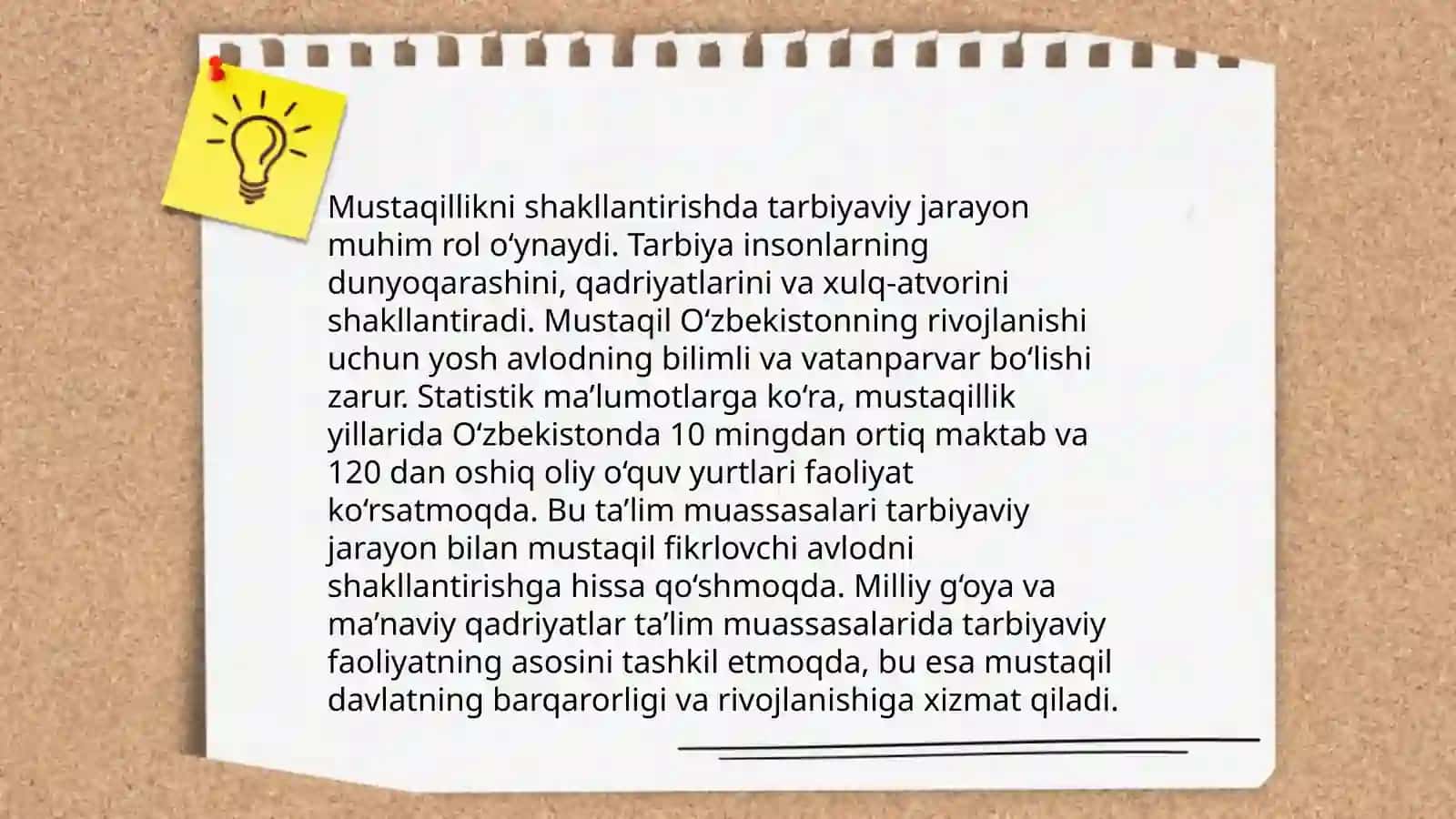 Oʻquvchilarda mustaqillikni shakllantirish tarbiya jarayoni samaradorligining omili sifatida 3