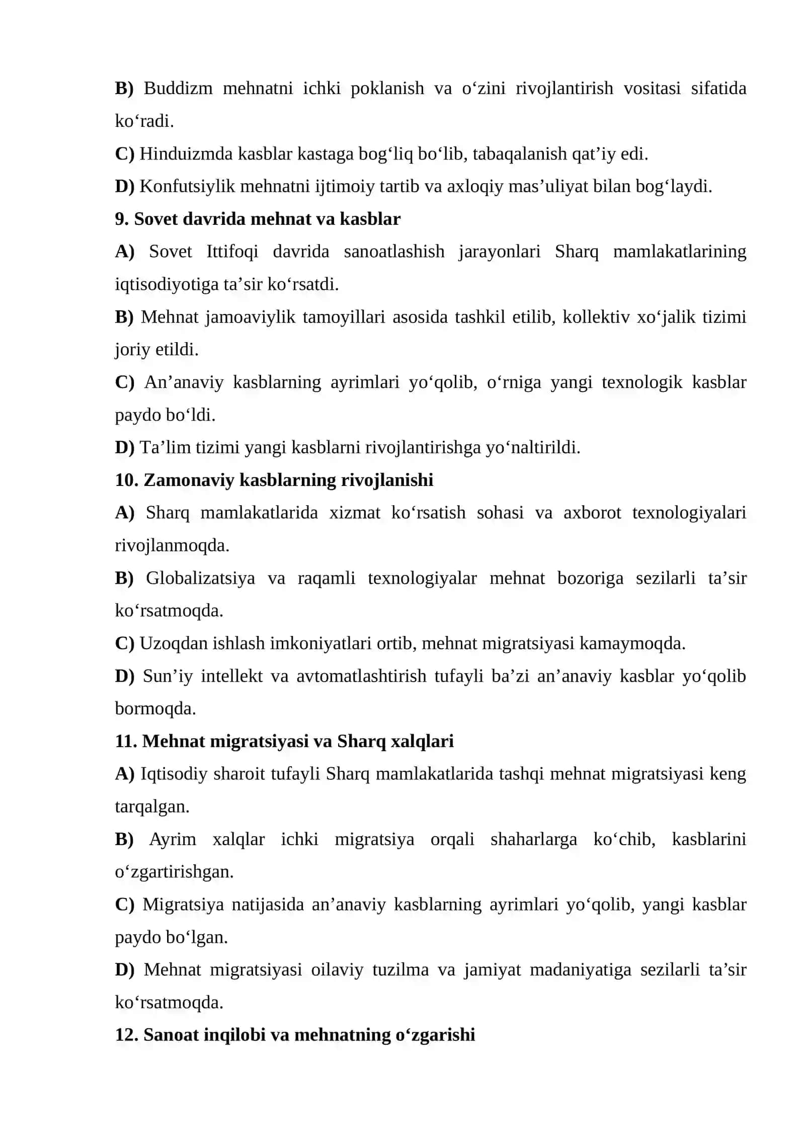 Sharq xalqlarining mehnat va kasb antropologiyasi 3