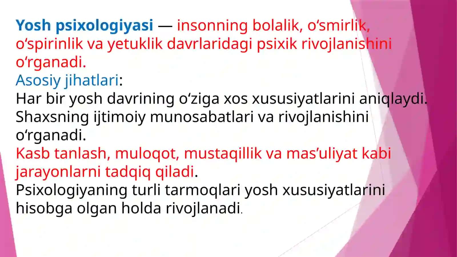 YOSH PSIXOLOGIYASI 3