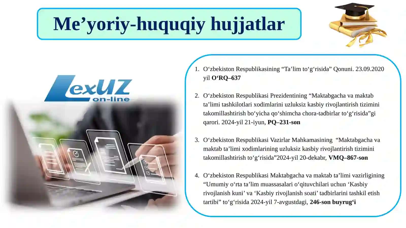 KASBIY RIVOJLANISH KUNI TADBIRLARI 3