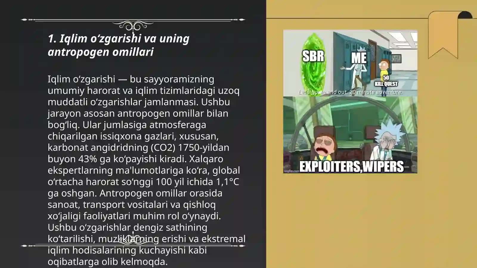 Antropogen omillarni biosferaga salbiy taʼsirini kamaytiramiz 3
