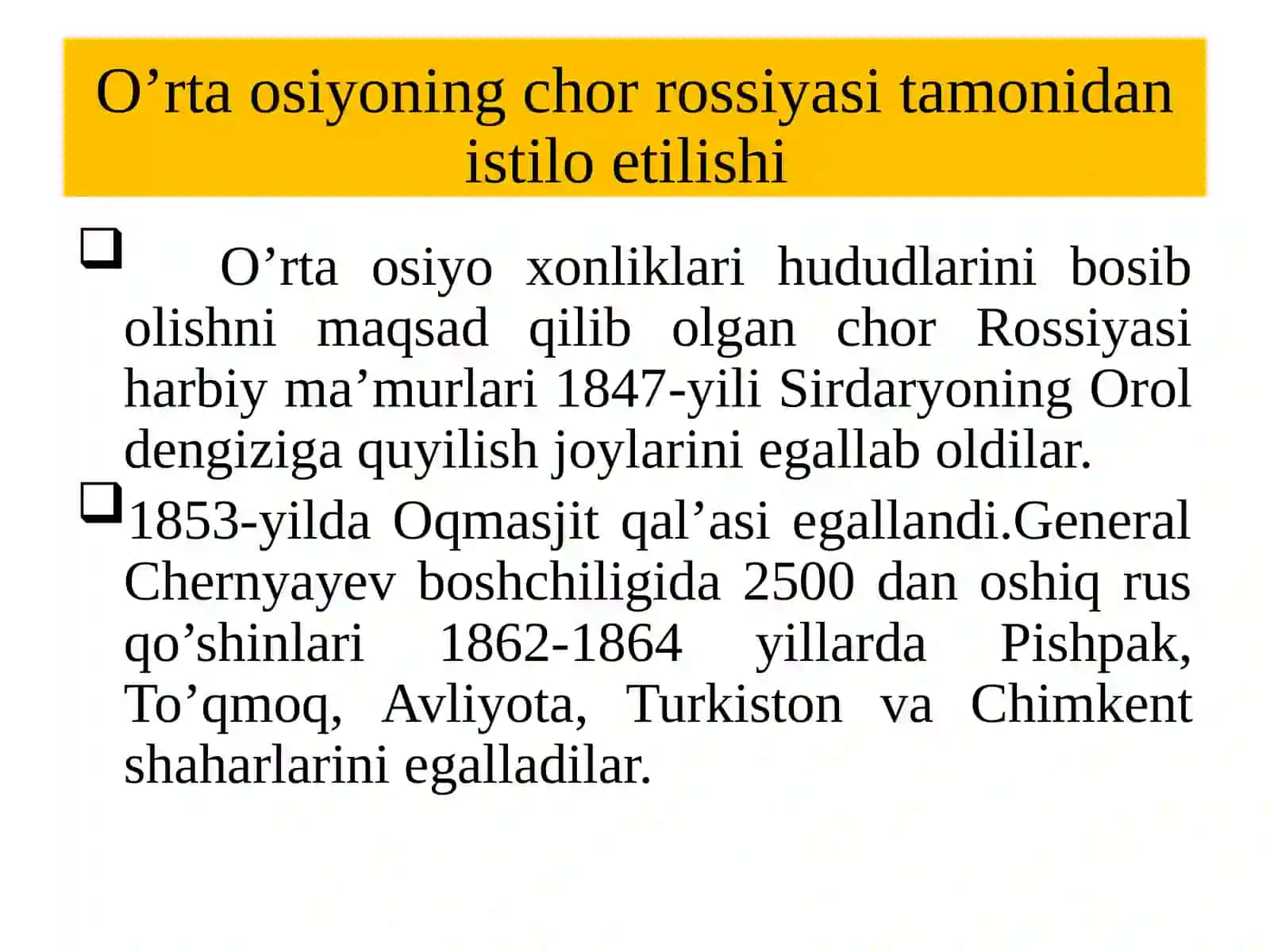 O’rtaOsiyoning PotshoRossiyasiboshqarilishi davridagi tarixiy geografiyasi 3