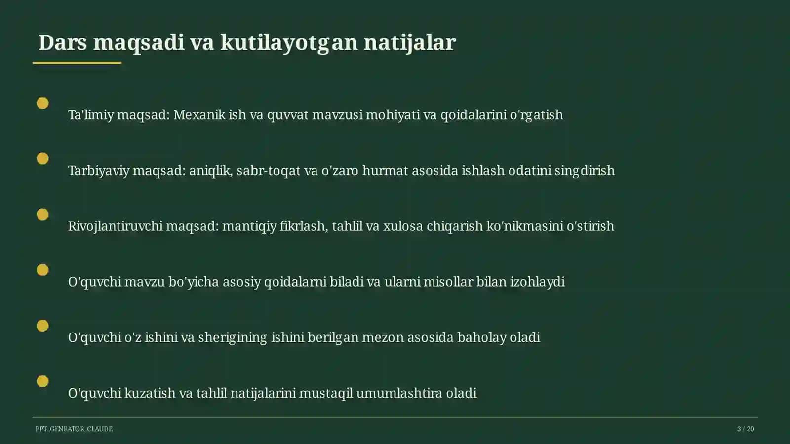 Mexanik ish va quvvat (7-sinf) 3