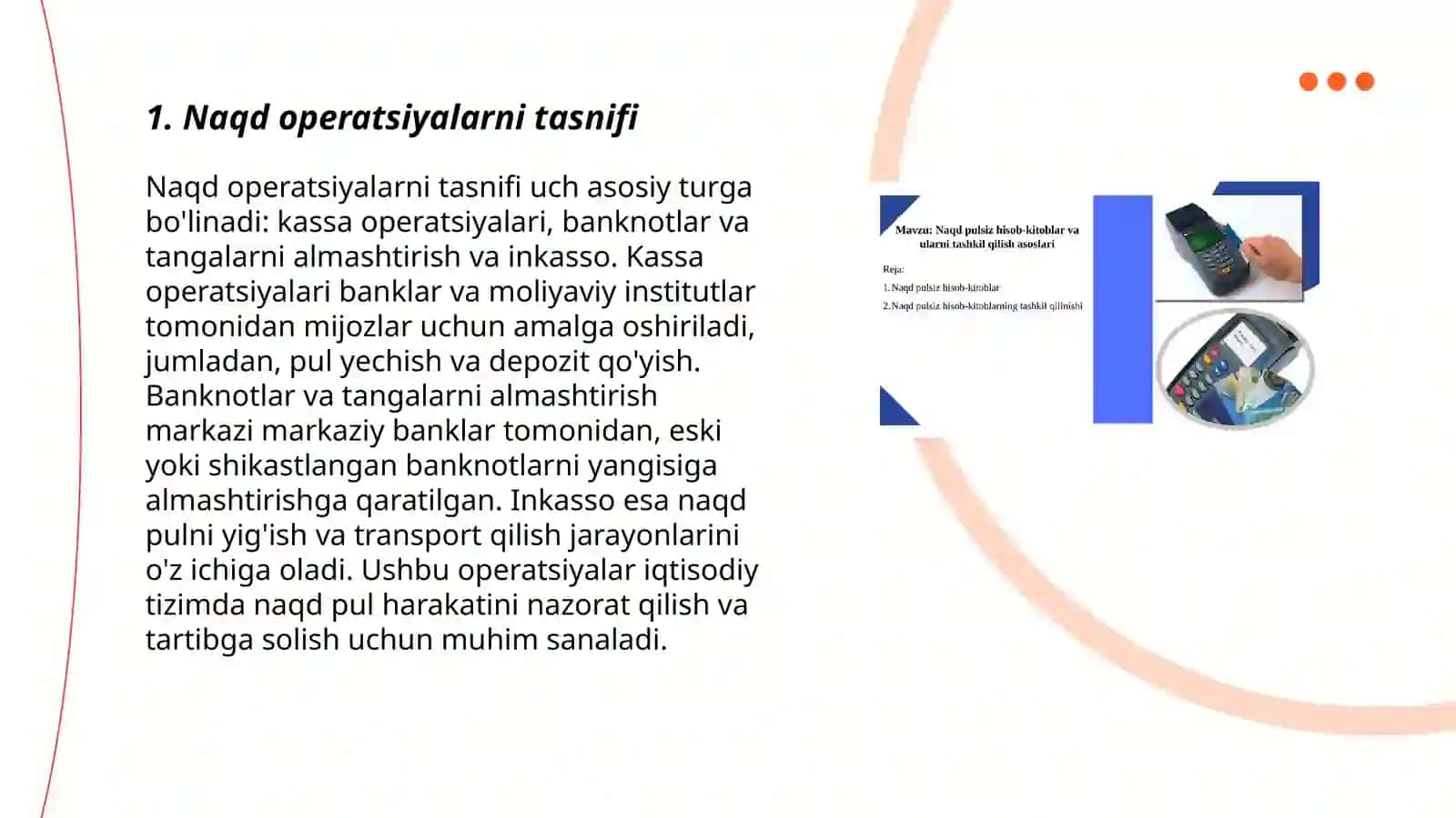 NAQD VA NAQD PULSIZ OPERATSIYALARNI HISOBGA OLISH KITOBI 3