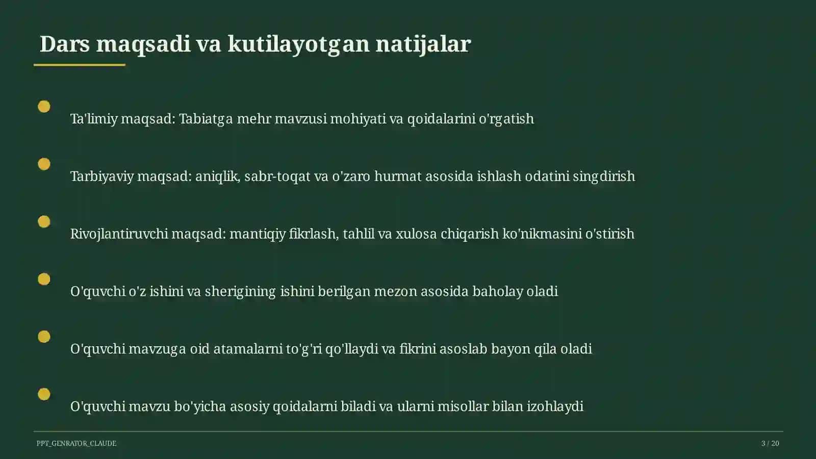 Tabiatga mehr (3-sinf) 3