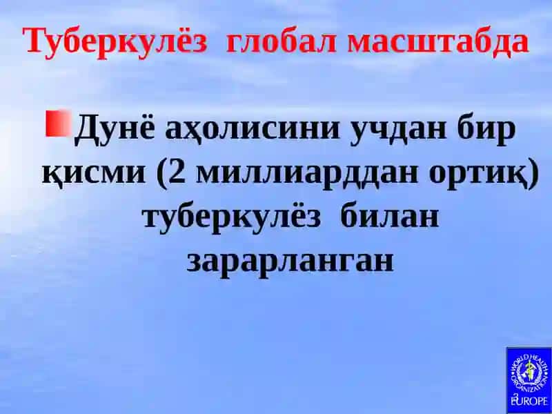 Туберкулёз эпидемиологияси, патогенези ва иммунитет феноменлари 3