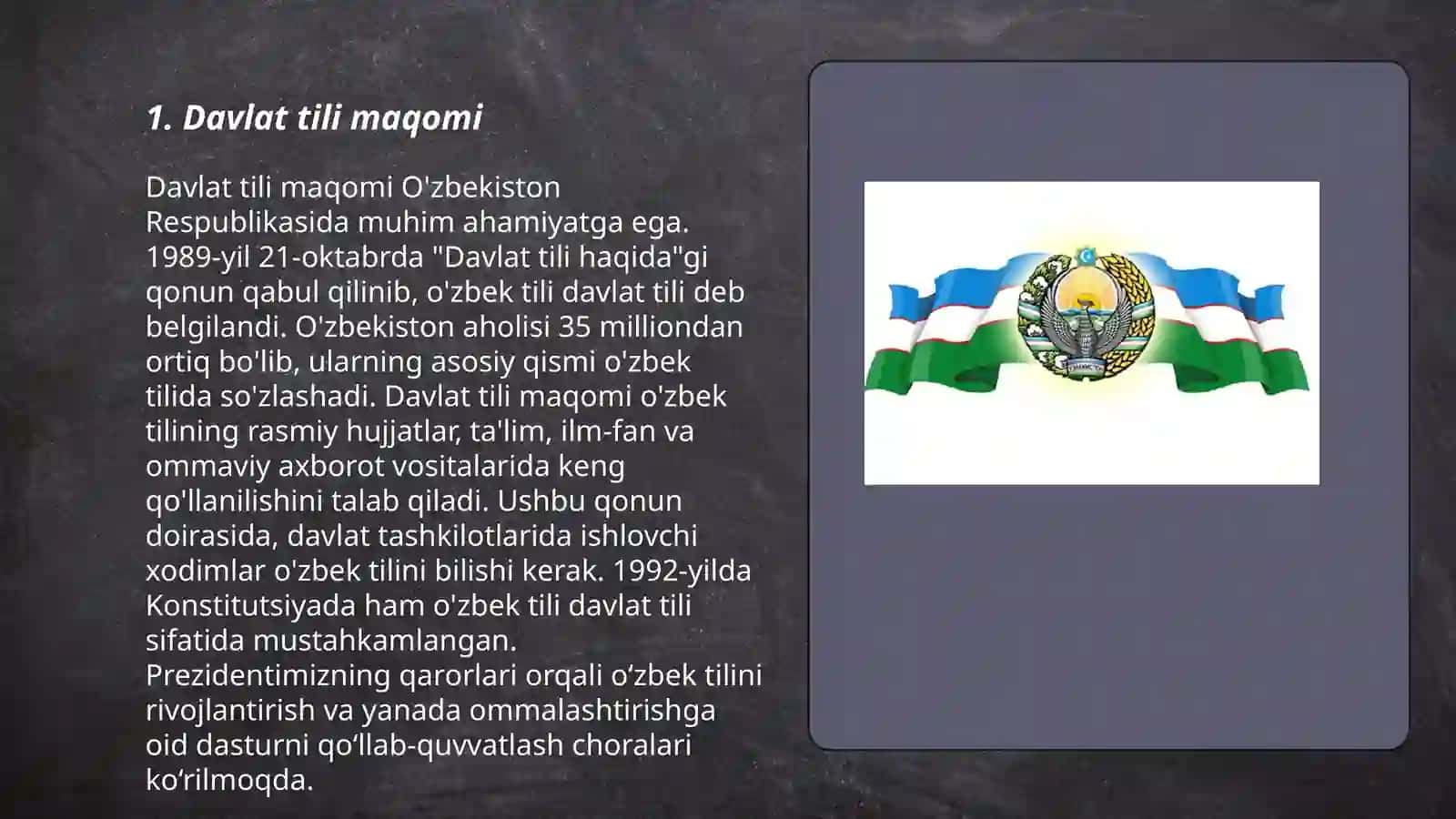 Davlat tili haqidagi qonun va qarorlar 3