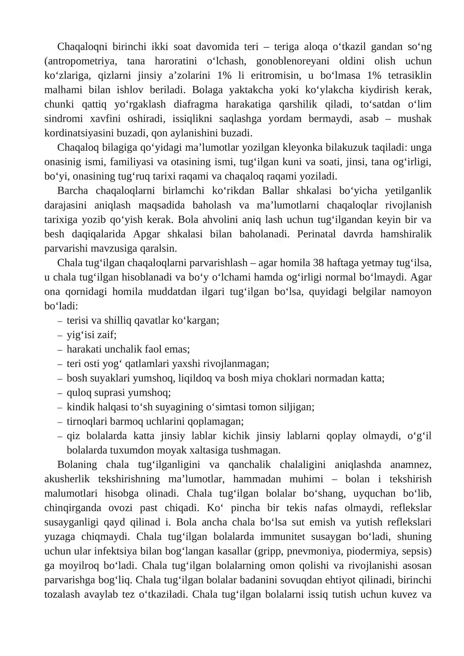 Yangi tug‘ilgan chaqaloqlarda hamshiralik parvarishi 3