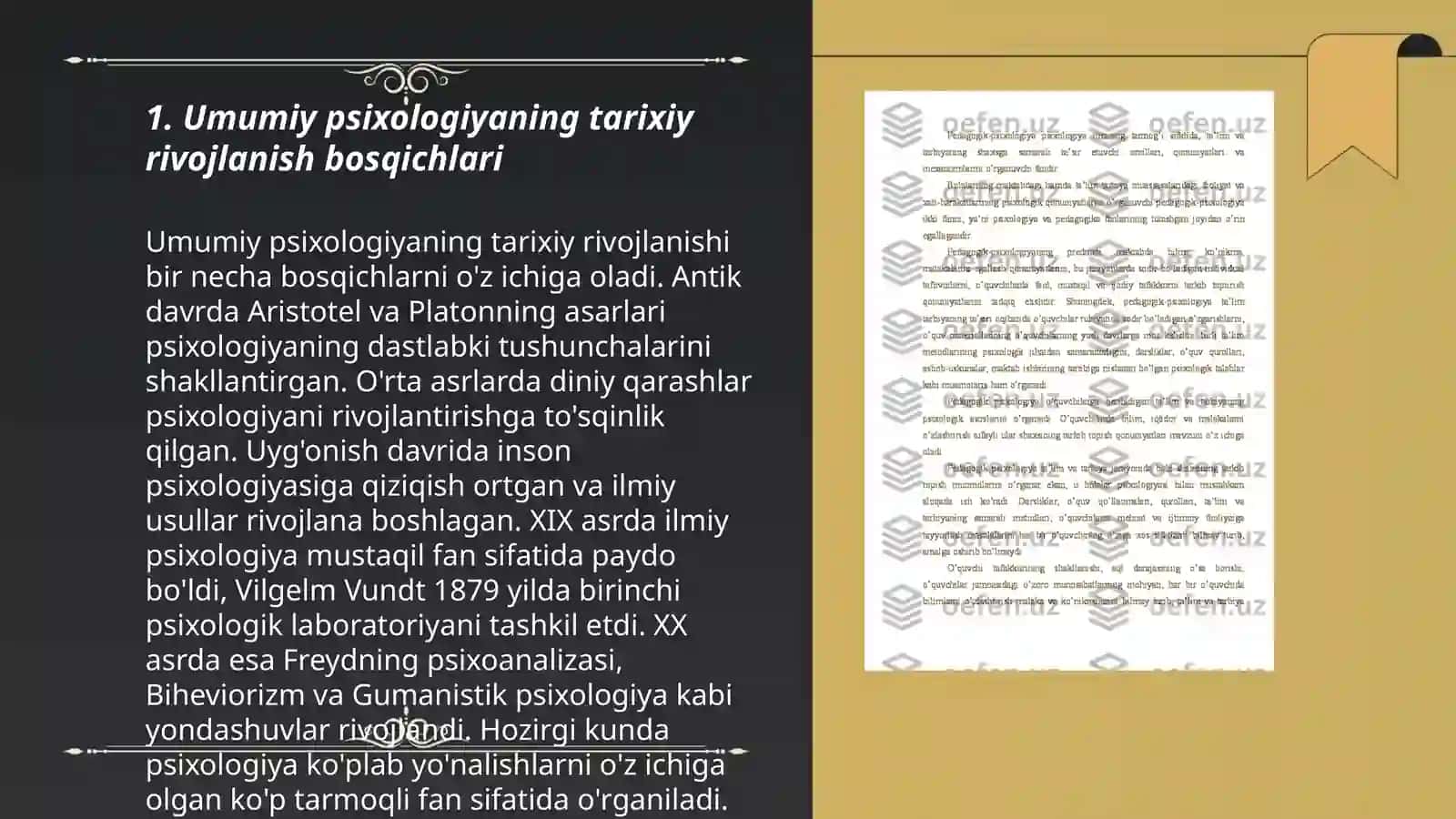 Umumiy psixologiyaning tarixiy rivojlanishi 3