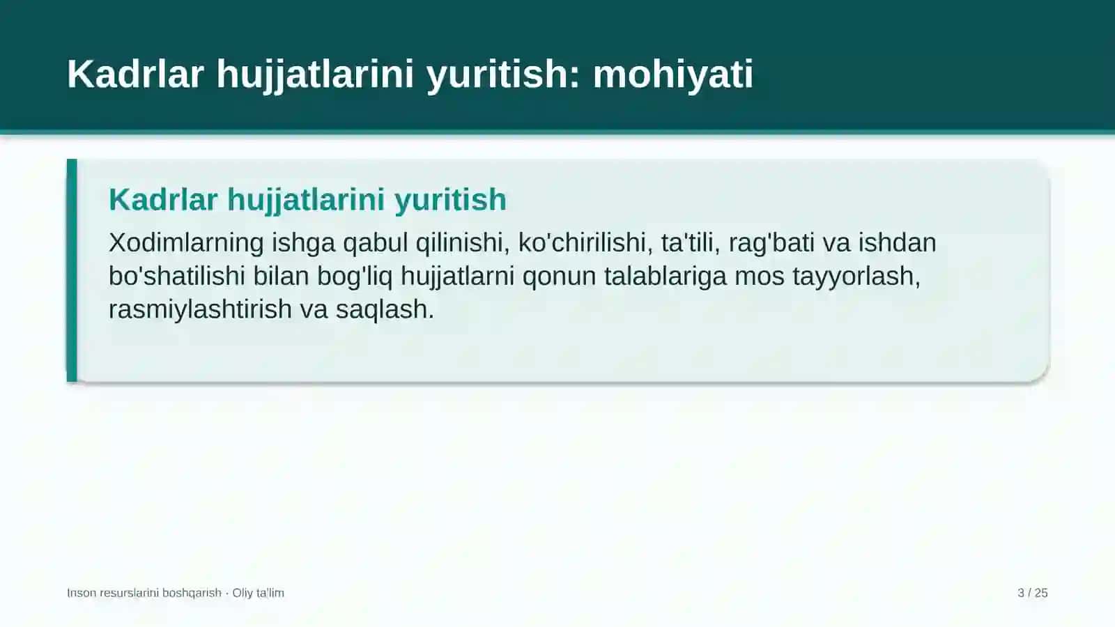 Kitob nashr etishda kadrlar hujjatlarini yuritish 3
