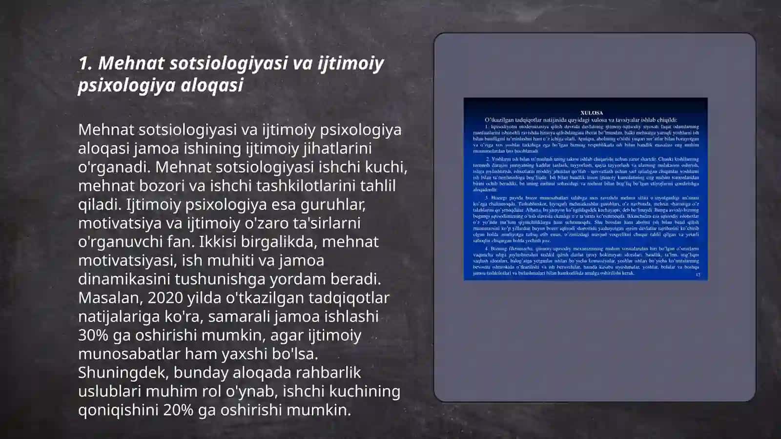 Mehnat va bandlik sotsiologiyasining boshqa fanlar bilan aloqasi 3