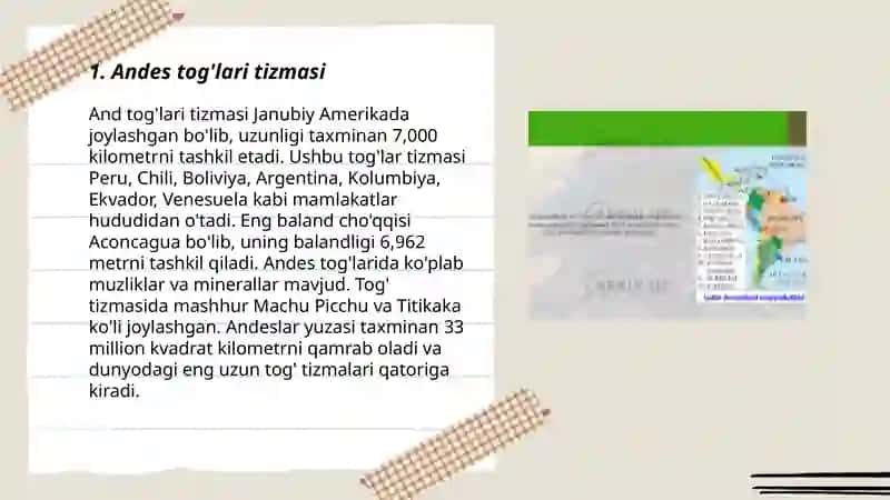 Janubiy Amerika tabiiy geografik rayonlashtirish 3
