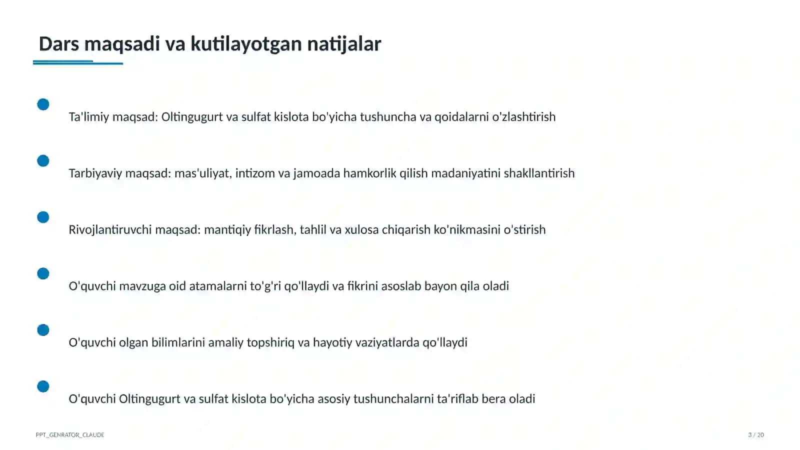 Oltingugurt va sulfat kislota (9-sinf) 3
