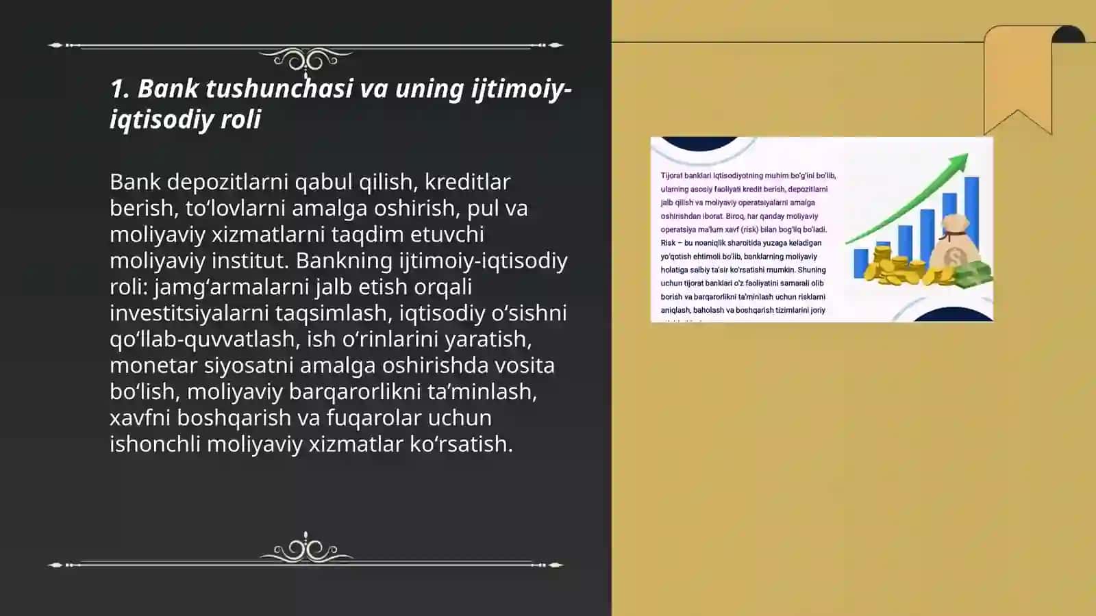 Bank va bank faoliyati tushunchasi 3