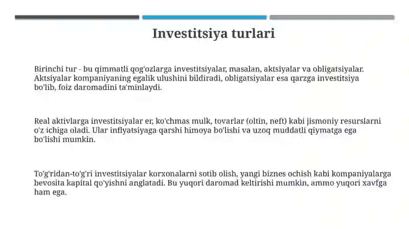Investitsiya 3