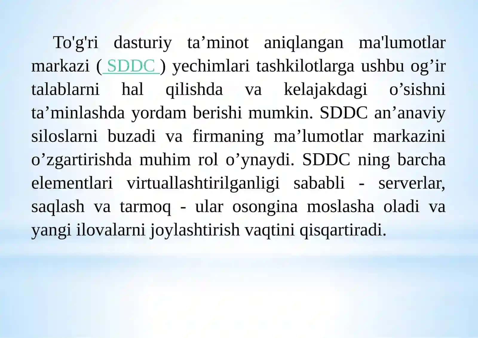 Ma’lumotlarga ishlov berish markazidagi resurslar 3