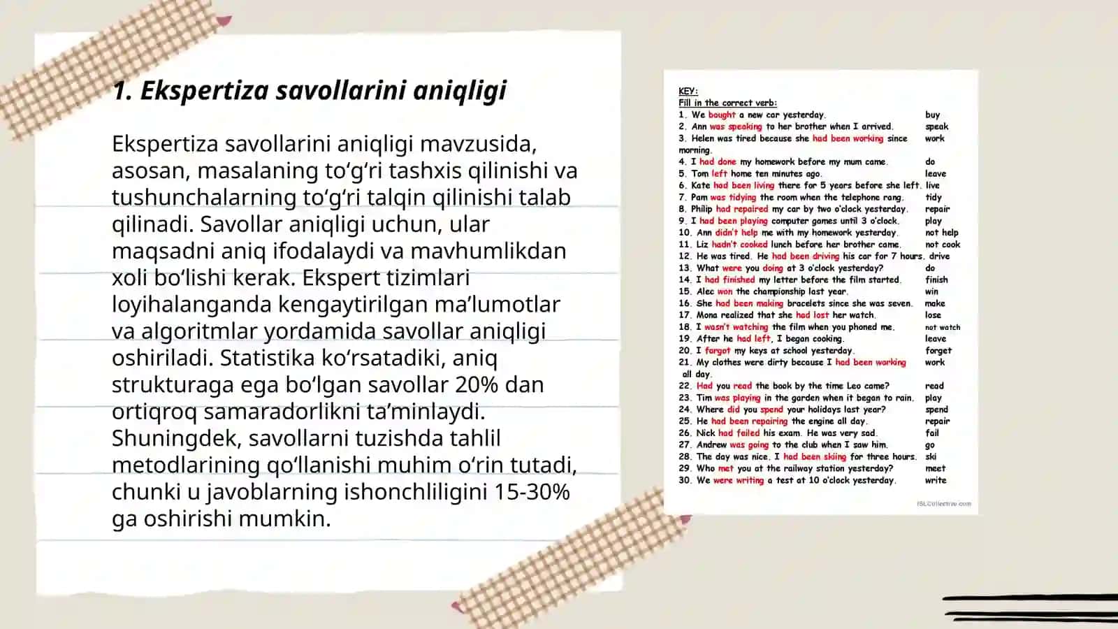 Ekspertiza savollarini tuzilishiga qo'yiladigan talablar 3