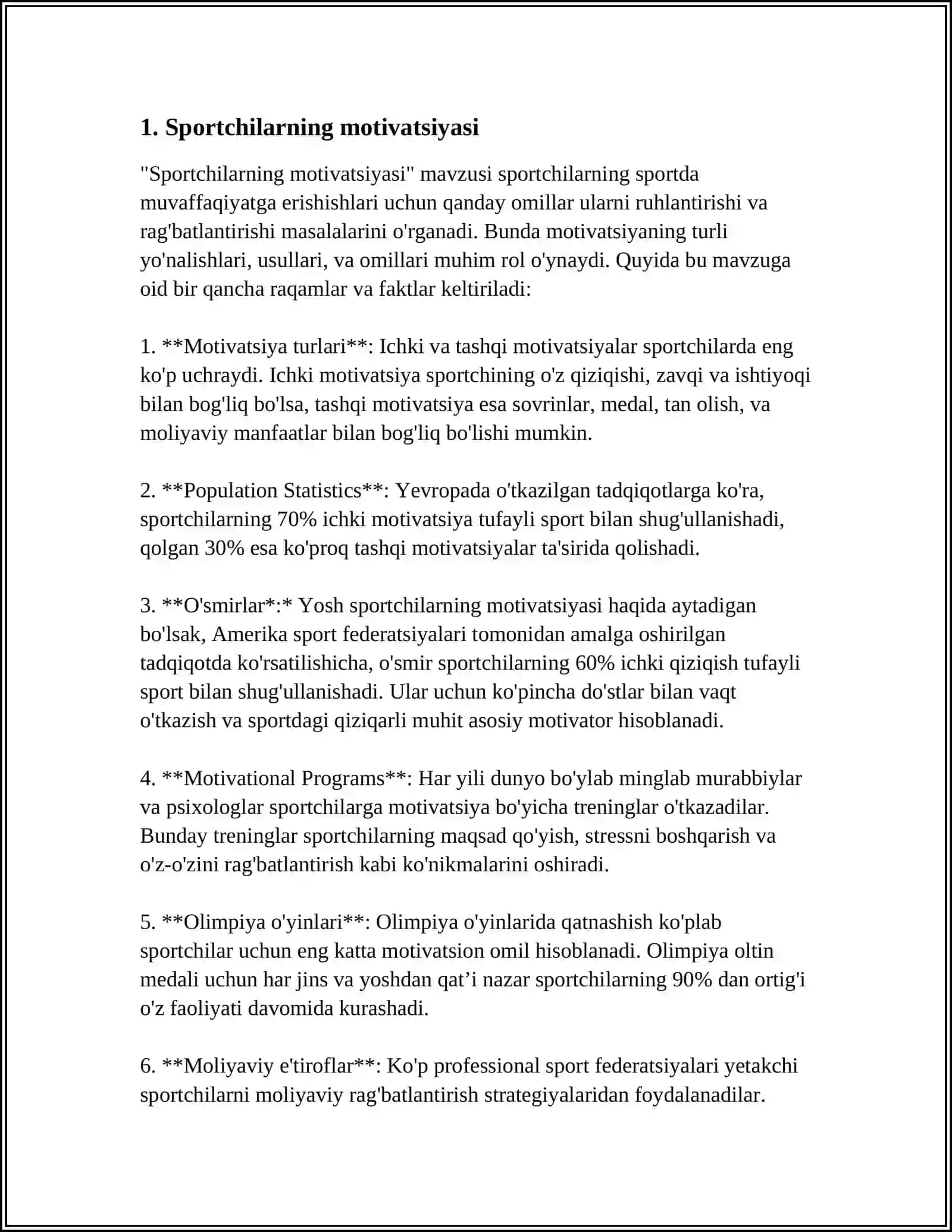 SPORTCHILARNING INDIVIDUAL PSIXOLOGIK XUSUSIYATLARINI O‘RGANISH 3