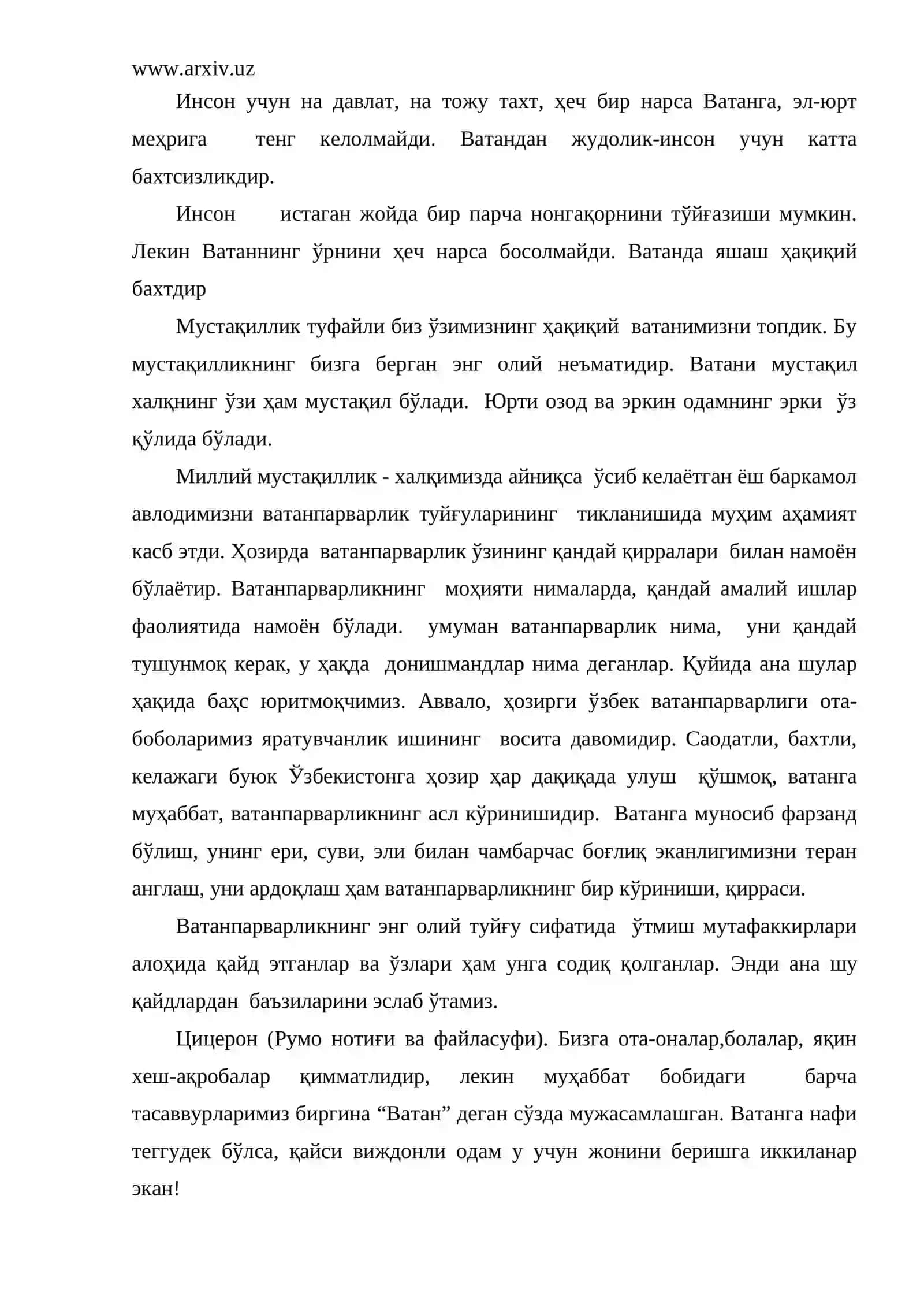 Ватанпарварлик инсонпарварлик тушунчалари уларнинг моҳияти 3
