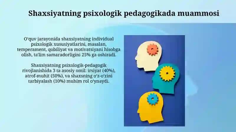 Psixologik pedagogikada shaxs muammosi 3