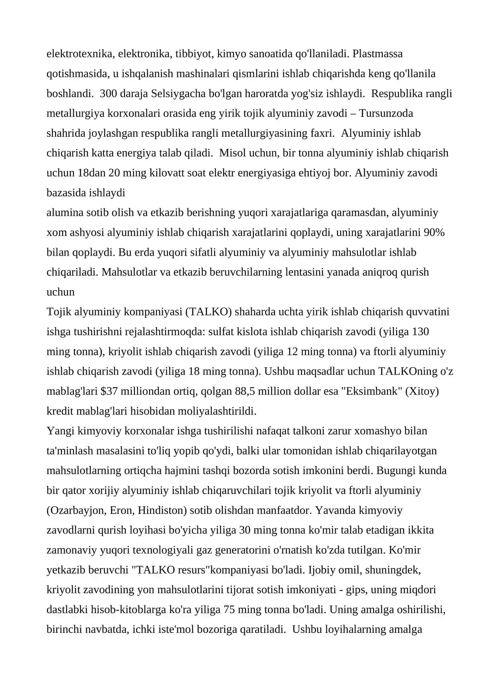 Tojikiston Respublikasi og'ir sanoat geografiyasi rejasi 3
