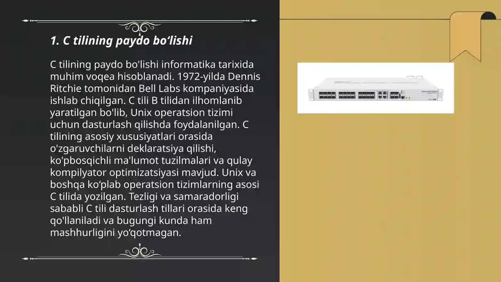 C tilining tarixi va rivojlanish bosqichlari.ppt 3